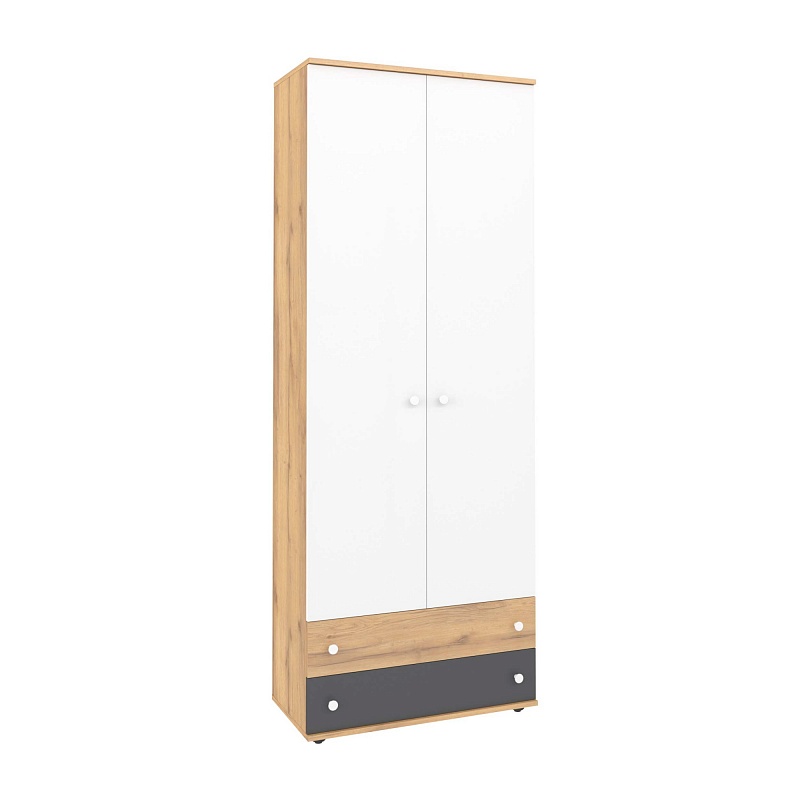 ЛОЙС 92 Шкаф 2дв для одежды и белья Корпус+ Фасад белый ЛОЙС 92 Шкаф 2дв для одежды и белья Корпус+ Фасад белый