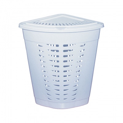 Корзина для белья угловая 45л голуб. М1364 Корзина для белья угловая 45л голуб. М1364