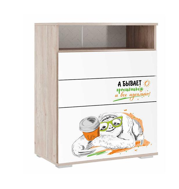 Зоо Комод 27.01(дуб мария/белый) Зоо Комод 27.01(дуб мария/белый)