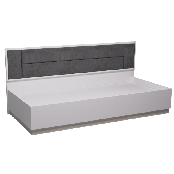 Aurelio 80 Кровать Белый-Блеквуд Сатиновый Aurelio 80 Кровать Белый-Блеквуд Сатиновый