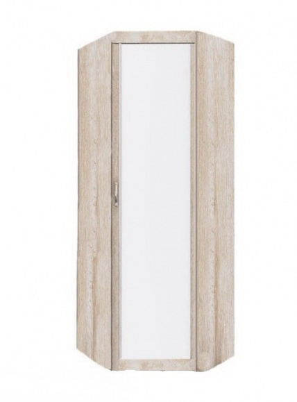 Ника Н7 Шкаф угловой с зеркалом лам.белый/дуб сонома Ника Н7 Шкаф угловой с зеркалом лам.белый/дуб сонома