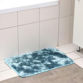Коврик для ванной"Пушистик" сине-голуб 40×60 см 5504434 Коврик для ванной"Пушистик" сине-голуб 40×60 см 5504434