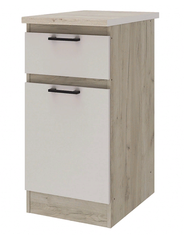 Сан-Ремо 454.34 Шкаф напол. с яш. 40 Дуб крафт /Кашемир Сан-Ремо 454.34 Шкаф напол. с яш. 40 Дуб крафт /Кашемир