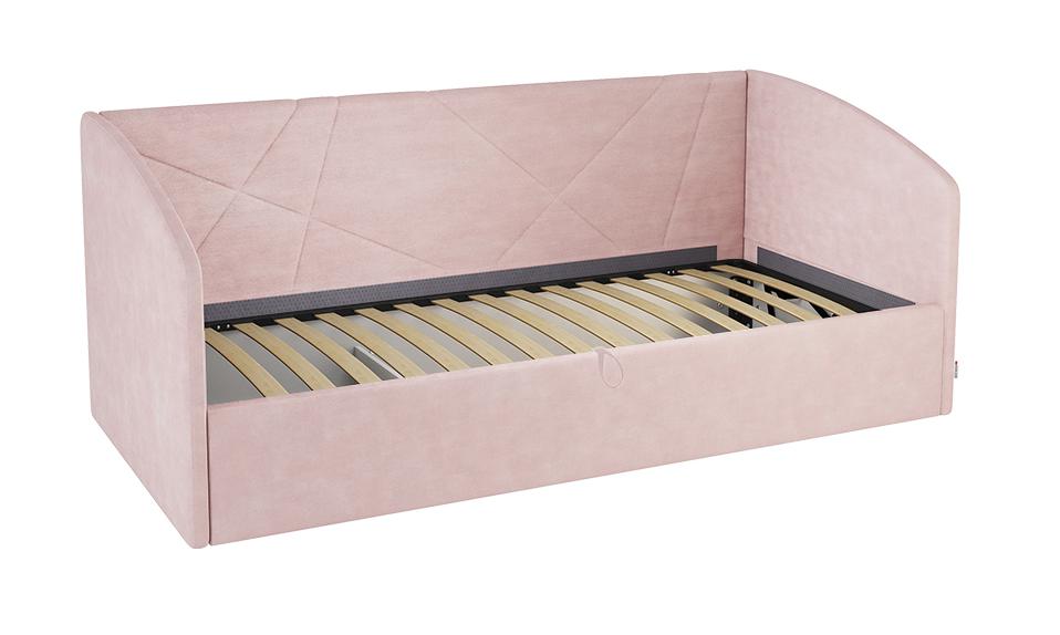 Кровать ( Софа) Бест 900*2000 Нежно-розовый (велюр) Кровать ( Софа) Бест 900*2000 Нежно-розовый (велюр)