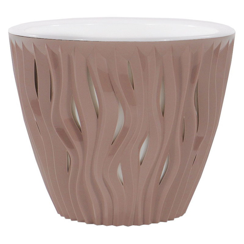 Кашпо "Вдохновение" (1,6л.) Цв. Фраппе (Арт. КШ-9667) Кашпо "Вдохновение" (1,6л.) Цв. Фраппе (Арт. КШ-9667)