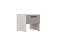 Ультра Тумба прикроватная ТП-23 крафт белый/глиняный серый Ультра Тумба прикроватная ТП-23 крафт белый/глиняный серый