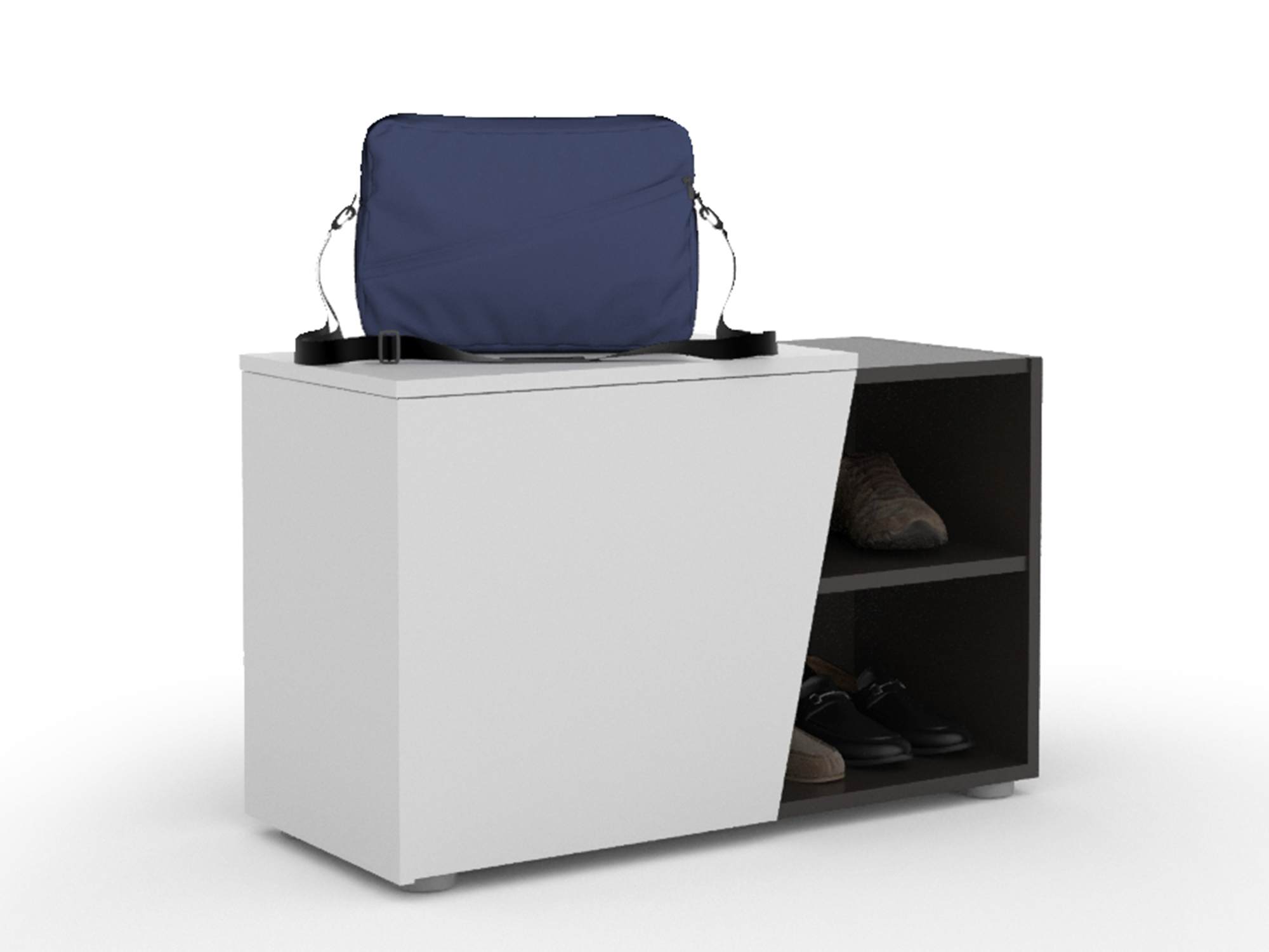 Одри Тумба для обуви Черный графит Одри Тумба для обуви Черный графит