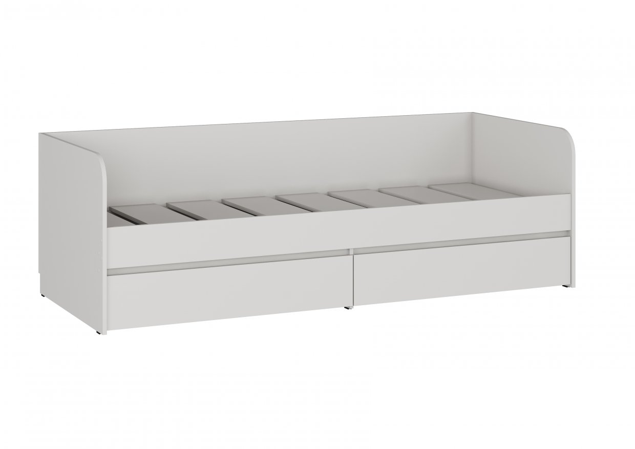 СИТИ Кровать КР-27 + 2 Ящика/ Белый/ 80*200/Ваша Мебель СИТИ Кровать КР-27 + 2 Ящика/ Белый/ 80*200/Ваша Мебель