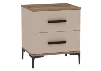 Кара 2 Тумба прикроватная Дуб Табачный Craft/Велюр