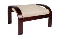 Пуф Сайма ткань Крем Брюле/Венге  Пуф Сайма ткань Крем Брюле/Венге