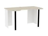 Aurelio 84 Стол компьтерный Белый-Блеквуд Сатиновый Aurelio 84 Стол компьтерный Белый-Блеквуд Сатиновый