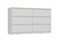 Комод К-17 Сити 6 ящ  белый