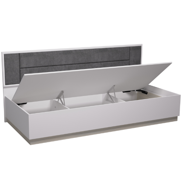 Aurelio 80 Кровать Белый-Блеквуд Сатиновый Aurelio 80 Кровать Белый-Блеквуд Сатиновый