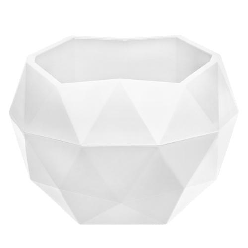 Кашпо "Топаз" (0,45л.) Цв. Белый (Арт. КШ-9110) Кашпо "Топаз" (0,45л.) Цв. Белый (Арт. КШ-9110)