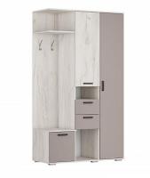 Прихожая УЛЬТРА ПР-01(1200*520*2100) Глиняный Серый/Дуб Крафт Белый Прихожая УЛЬТРА ПР-01(1200*520*2100) Глиняный Серый/Дуб Крафт Белый