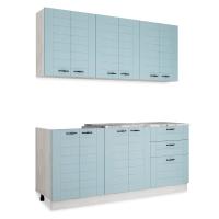 Кухня Сонет Лофт /  Дуб Бирюза Кухня Сонет Лофт /  Дуб Бирюза