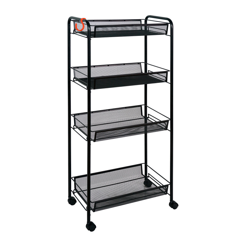 Этажерка Ладья 24К 4-х секцион. чёрный Э342Ч Этажерка Ладья 24К 4-х секцион. чёрный Э342Ч