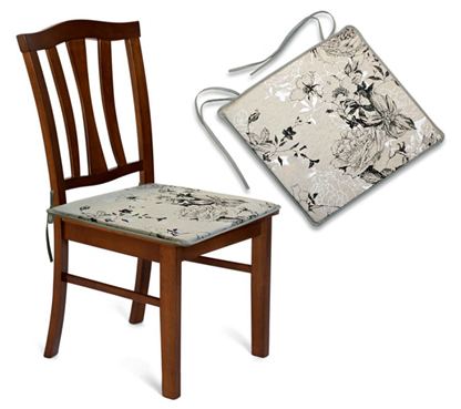 Сиденье  для стула 39*39 Пушистая роза  СТ-лен