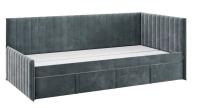Кровать Твикс  (Тахта) с ящиками  90х200 см графит