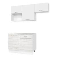 Кухня ТЕМПО №3 Белый/Сосна Лофт/Белый жемчуг/Олива (без мойки) 1,2 м Кухня ТЕМПО №3 Белый/Сосна Лофт/Белый жемчуг/Олива (без мойки) 1,2 м