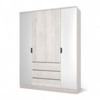 Шкаф ВЕНСЕН Сосна Лофт 4-х дв., 3 ящ, Зеркало / Сосна Лофт  Шкаф ВЕНСЕН Сосна Лофт 4-х дв., 3 ящ, Зеркало / Сосна Лофт
