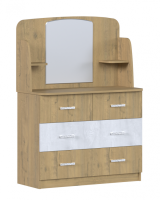 Сицилия Комод с зеркалом Дуб бунрати/ Бетон Сицилия Комод с зеркалом Дуб бунрати/ Бетон