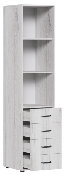 Пенал со стеклом Монреаль дуб канадский правый Пенал со стеклом Монреаль дуб канадский правый