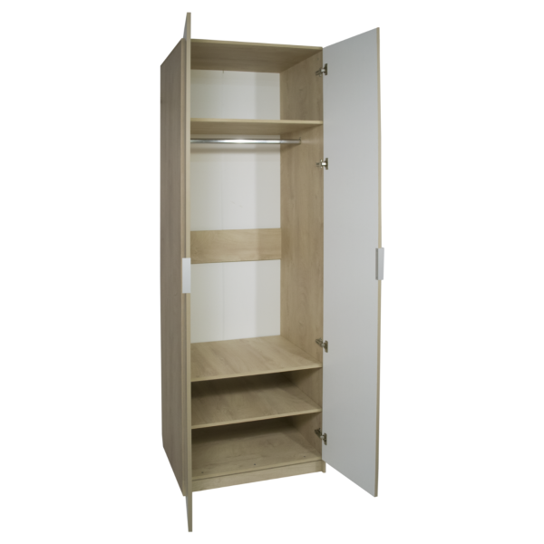 Сен-Дени Шкаф 800 2двери Дуб Эндгрейн/Вижн матовый  Сен-Дени Шкаф 800 2двери Дуб Эндгрейн/Вижн матовый