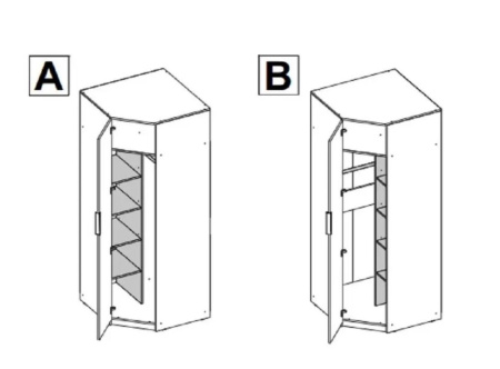 Римини Шкаф угловой