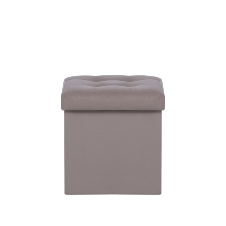 Пуф Leset Плуто складной с крышкой, велюр серый  VELUTTO 08 Пуф Leset Плуто складной с крышкой, велюр серый  VELUTTO 08