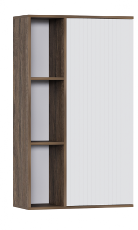 Шкаф навесной Вертикаль МДФ 1 кат. Дуб самдал, МДФ Белоснежный, Правый Шкаф навесной Вертикаль МДФ 1 кат. Дуб самдал, МДФ Белоснежный, Правый