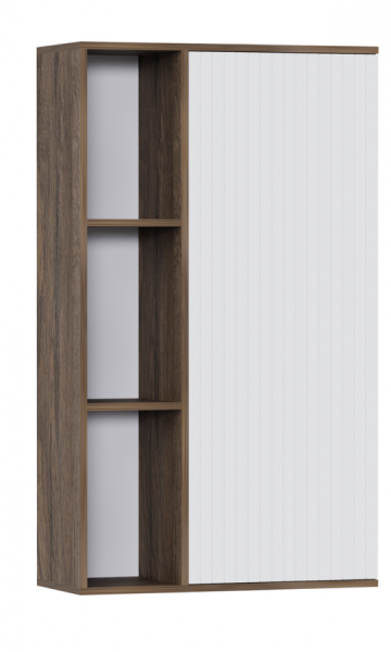 Шкаф навесной Вертикаль МДФ 1 кат. Дуб самдал, МДФ Белоснежный, Правый Шкаф навесной Вертикаль МДФ 1 кат. Дуб самдал, МДФ Белоснежный, Правый