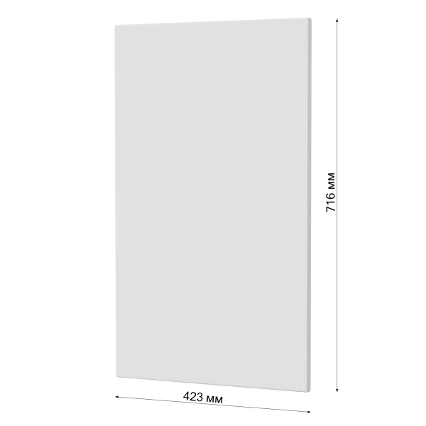 Фасад БЕЛЫЙ МАТОВЫЙ 423 на угловой верх Фасад БЕЛЫЙ МАТОВЫЙ 423 на угловой верх