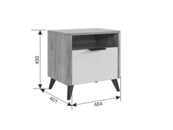 Тумба прикроватная Адам Дуб крафт золотой/графит Тумба прикроватная Адам Дуб крафт золотой/графит