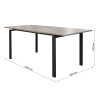 Стол Ареа,1400(+400)*800, металл БЕЛЫЙ+пластик (Бискайская сосна) B2 Стол Ареа,1400(+400)*800, металл БЕЛЫЙ+пластик (Бискайская сосна) B2