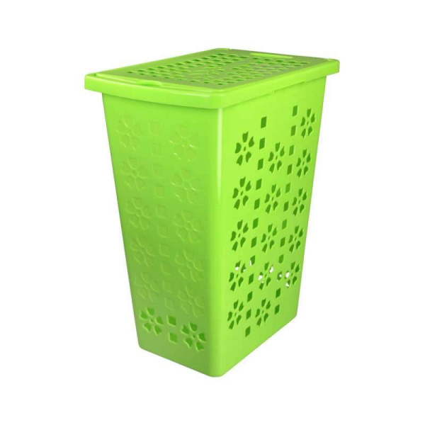 Корзина для белья Виолетта  30л.  зел. М2445 Корзина для белья Виолетта  30л.  зел. М2445