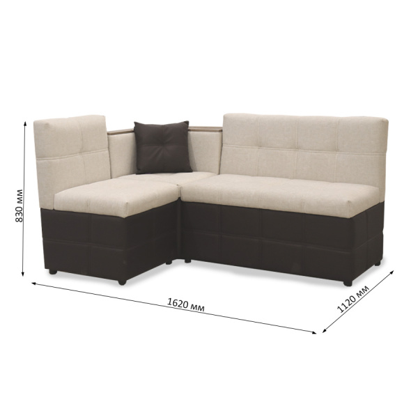 Кухонный уголок "Капучино 2-1" (правый) (Mira1/Santorini-Chestnut) мдф Дуб Шато Кухонный уголок "Капучино 2-1" (правый) (Mira1/Santorini-Chestnut) мдф Дуб Шато