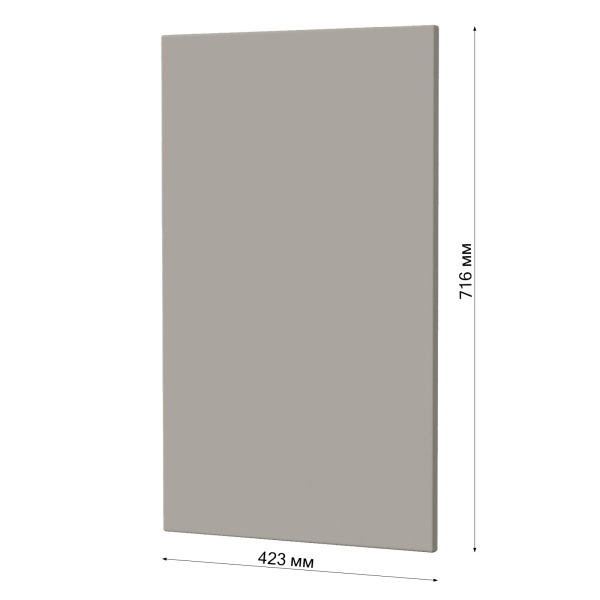 Фасад СЕРЫЙ МАТОВЫЙ 423 на угловой верх Фасад СЕРЫЙ МАТОВЫЙ 423 на угловой верх