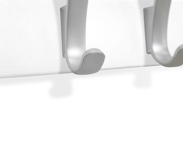 Вешалка SHT-WH20 дерево (бук)/пластик (беленый/серебро) Вешалка SHT-WH20 дерево (бук)/пластик (беленый/серебро)