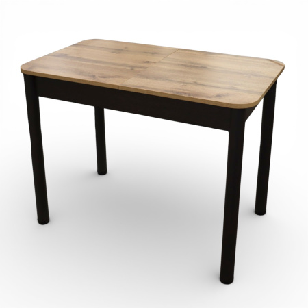 Стол Беседа РАСКЛ 980(+300) (Дуб вотан) B1, Опоры коричневые+(Бодега темный)