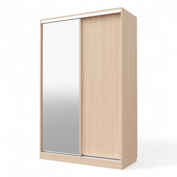Шкаф-купе БН-61 2дв 1400х600х2200 Дуб мол/хром Шкаф-купе БН-61 2дв 1400х600х2200 Дуб мол/хром