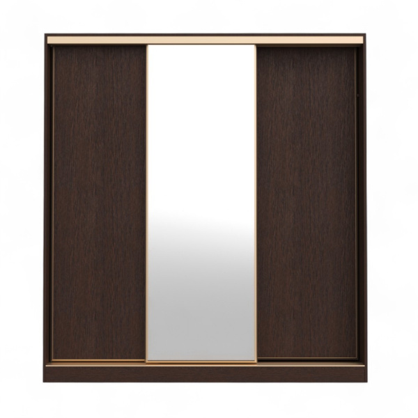 Шкаф-купе БН-61 3дв 2100х600х2200 Венге/золото  Шкаф-купе БН-61 3дв 2100х600х2200 Венге/золото