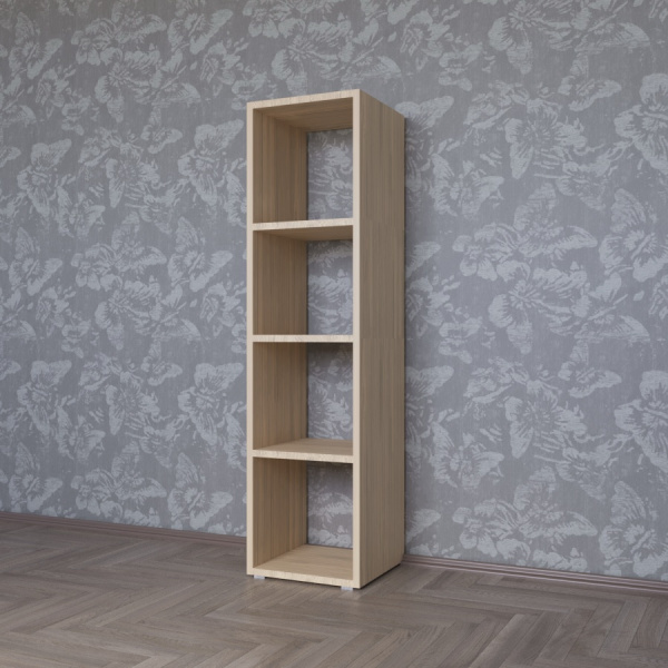 Стеллаж КОРИНН 1 х 4 ячейки / Дуб сонома   Стеллаж КОРИНН 1 х 4 ячейки / Дуб сонома