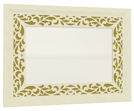 Ливадия Л10 Зеркало лам.белый (Weave) Ливадия Л10 Зеркало лам.белый (Weave)