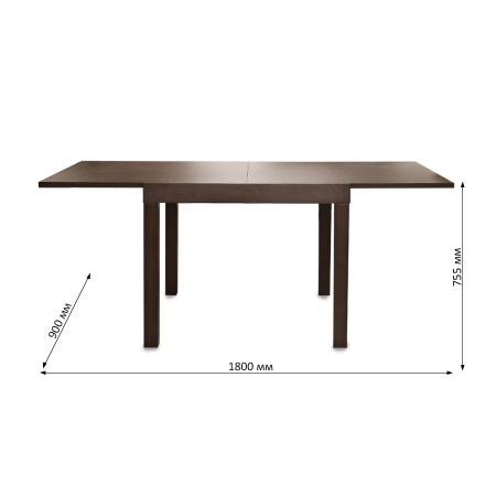 Стол  THE-6911 Burn Beech (BB), 90+90*90*75.5