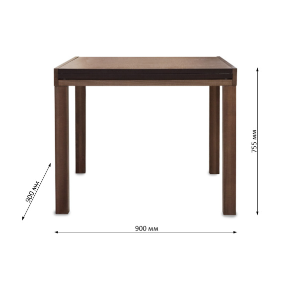 Стол  THE-6911 Merlot Beech (MB), 900+900*900*755 Стол  THE-6911 Merlot Beech (MB), 900+900*900*755