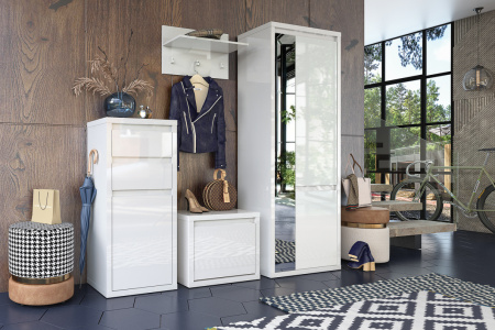 Норден прихожая шкаф 2-х дверный с зеркалом Норден прихожая шкаф 2-х дверный с зеркалом