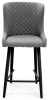 Стул Парма БАРНЫЙ, Т177- графит+нога барная Bh70см 1R38 (черный)