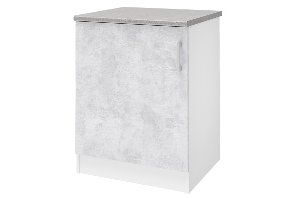 Уют СТЛ.275.05 Шкаф напольный 60 Белый/Бетон Уют СТЛ.275.05 Шкаф напольный 60 Белый/Бетон