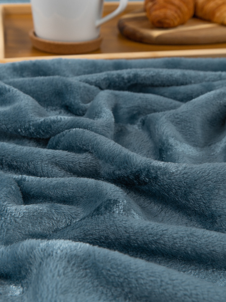 Плед Texrepublic фланель однотонный страйп ЕВРО 94350 Плед Texrepublic фланель однотонный страйп ЕВРО 94350